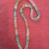 Aquamarine and beryl necklace
