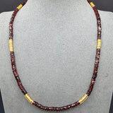 Garnet tyre necklace