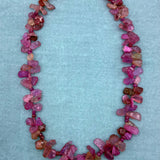 Pink sapphire necklace