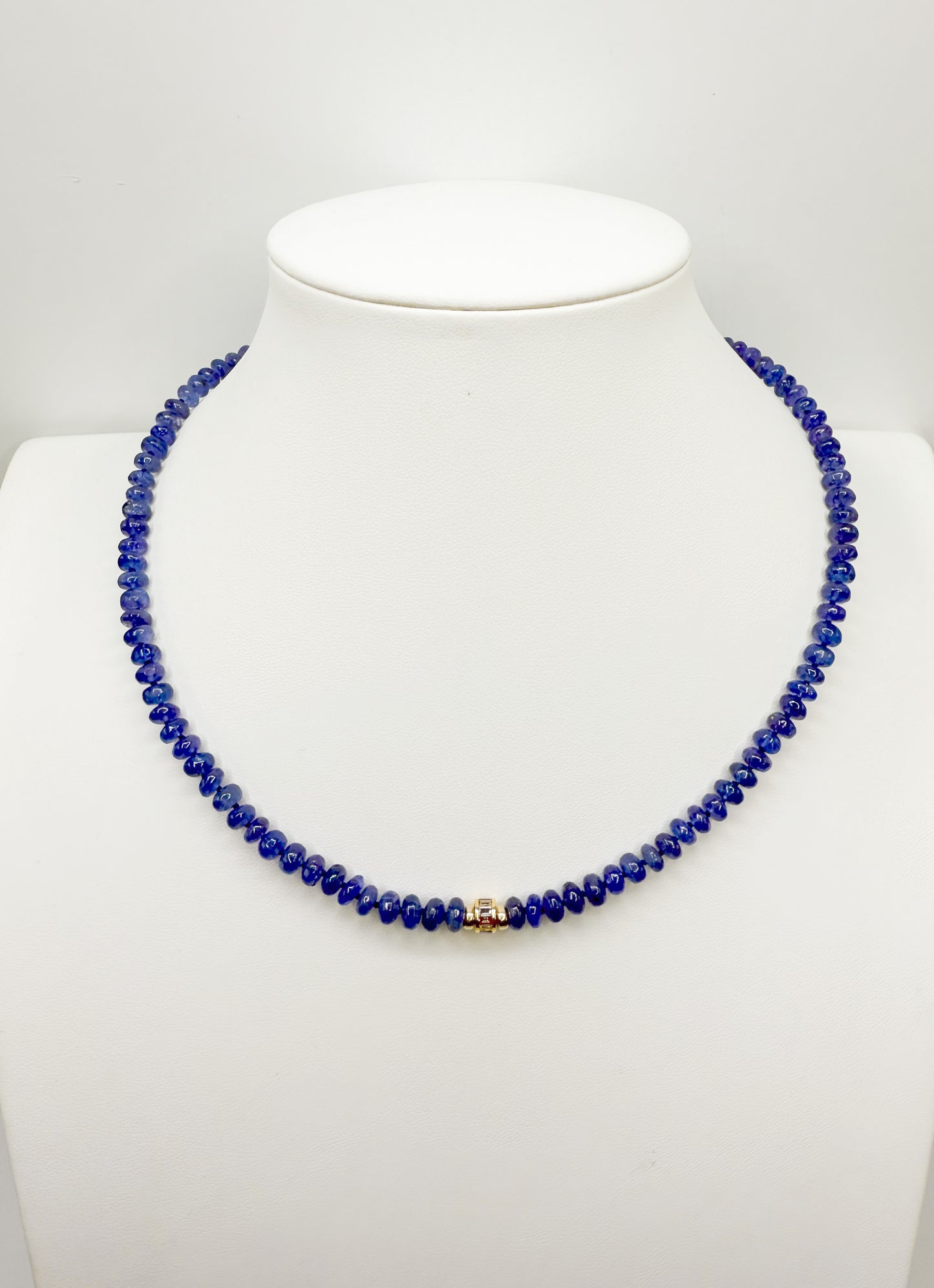 Tanzanite and sapphire necklace