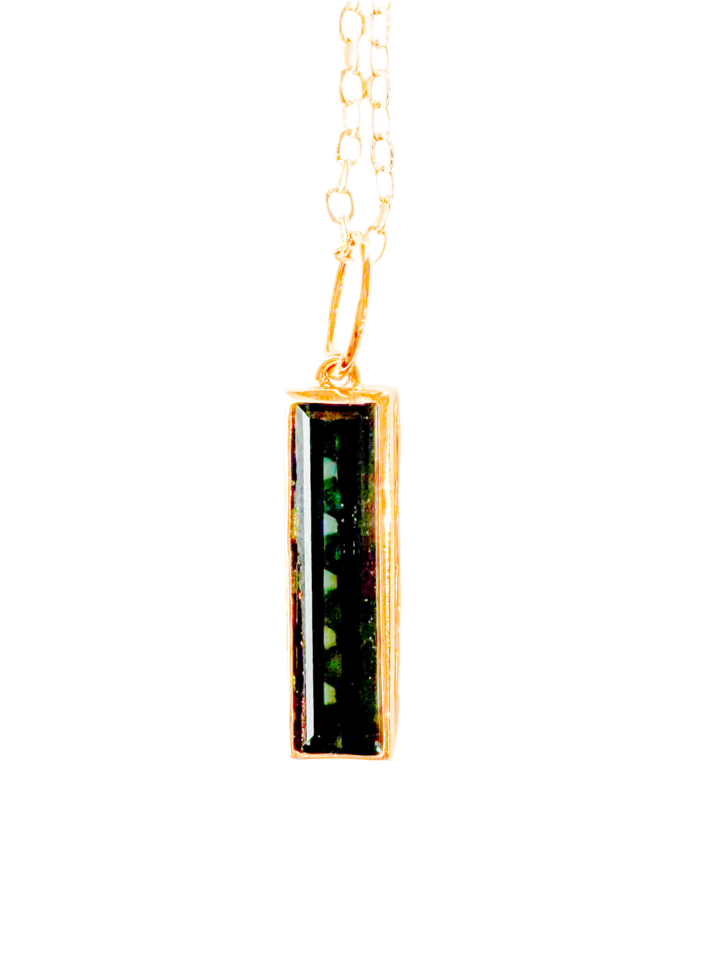 Blue tourmaline necklace