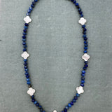 Kyanite clover necklace