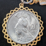 Biwa Pearls and Athena Coin Necklace