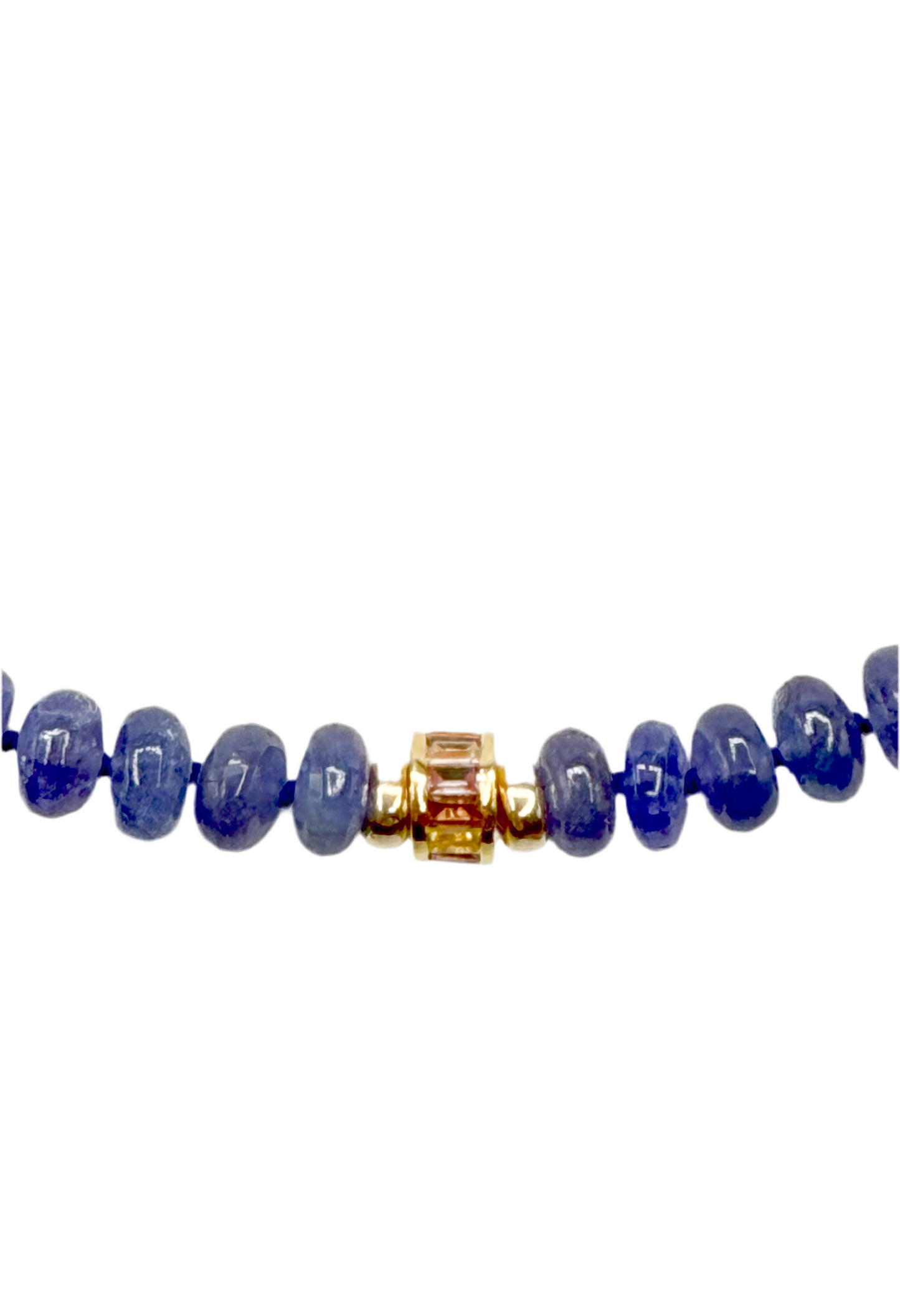 Tanzanite and sapphire necklace