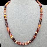 Mookhaite and garnet necklace