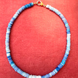 Blue candy opal necklace