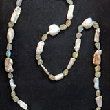 Keshi and Labradorite Necklace.
