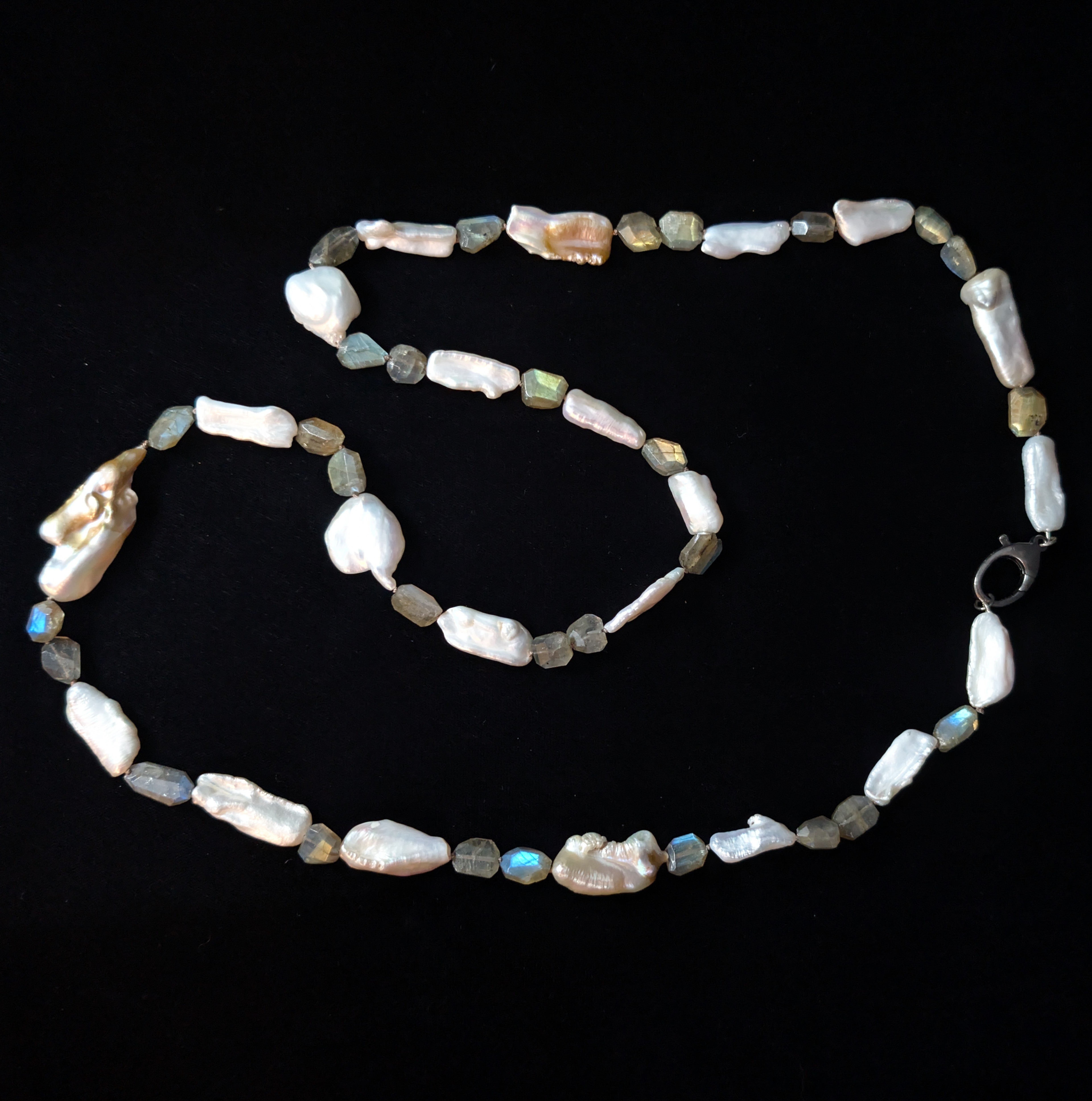 Keshi and Labradorite Necklace.