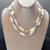 Keshi and Labradorite Necklace.
