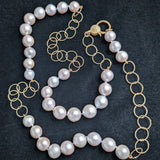 King Size Edison pearl and chain necklace