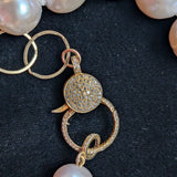 King Size Edison pearl and chain necklace
