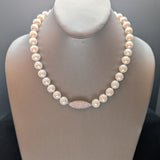 Freshwater Pearl with Crystal Pendant Necklace