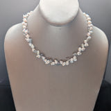 Akoya Pearls with Labradorite Necklace