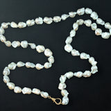 Long Baroque Pearl Necklace