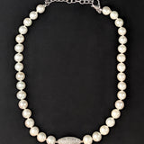 Freshwater Pearl with Crystal Pendant Necklace