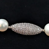 Freshwater Pearl with Crystal Pendant Necklace