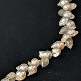 Akoya Pearls with Labradorite Necklace