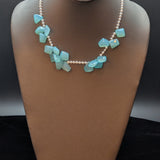Freshwater Pearl and Chalcedony Necklace