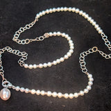 Freshwater Pearl with Large Pearl Pendant Necklace