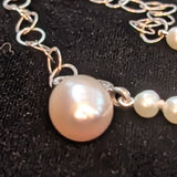 Freshwater Pearl with Large Pearl Pendant Necklace