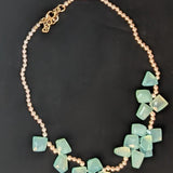 Freshwater Pearl and Chalcedony Necklace