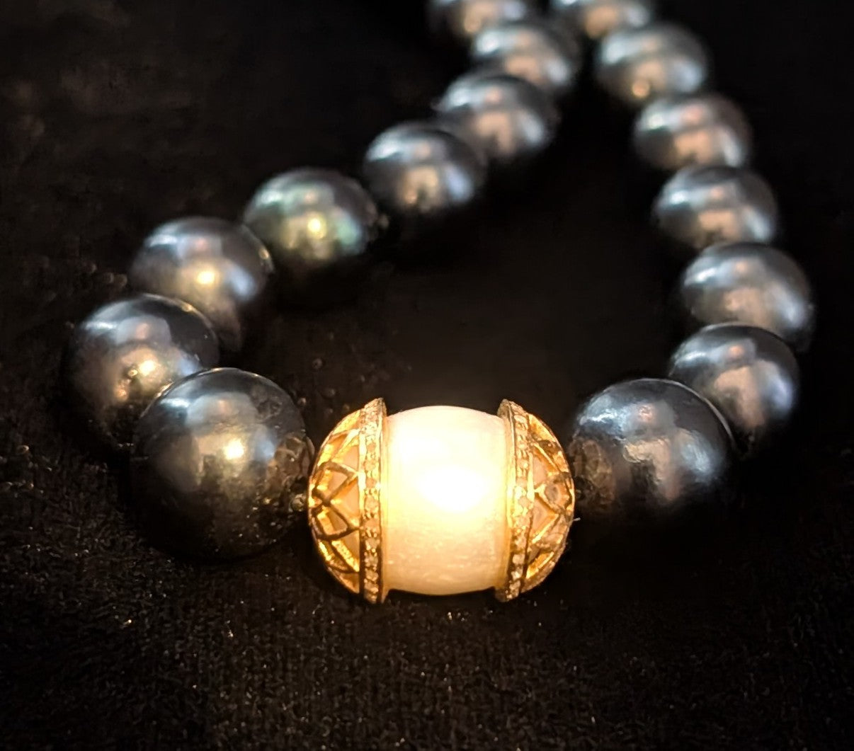 Black Freshwater Pearl Necklace