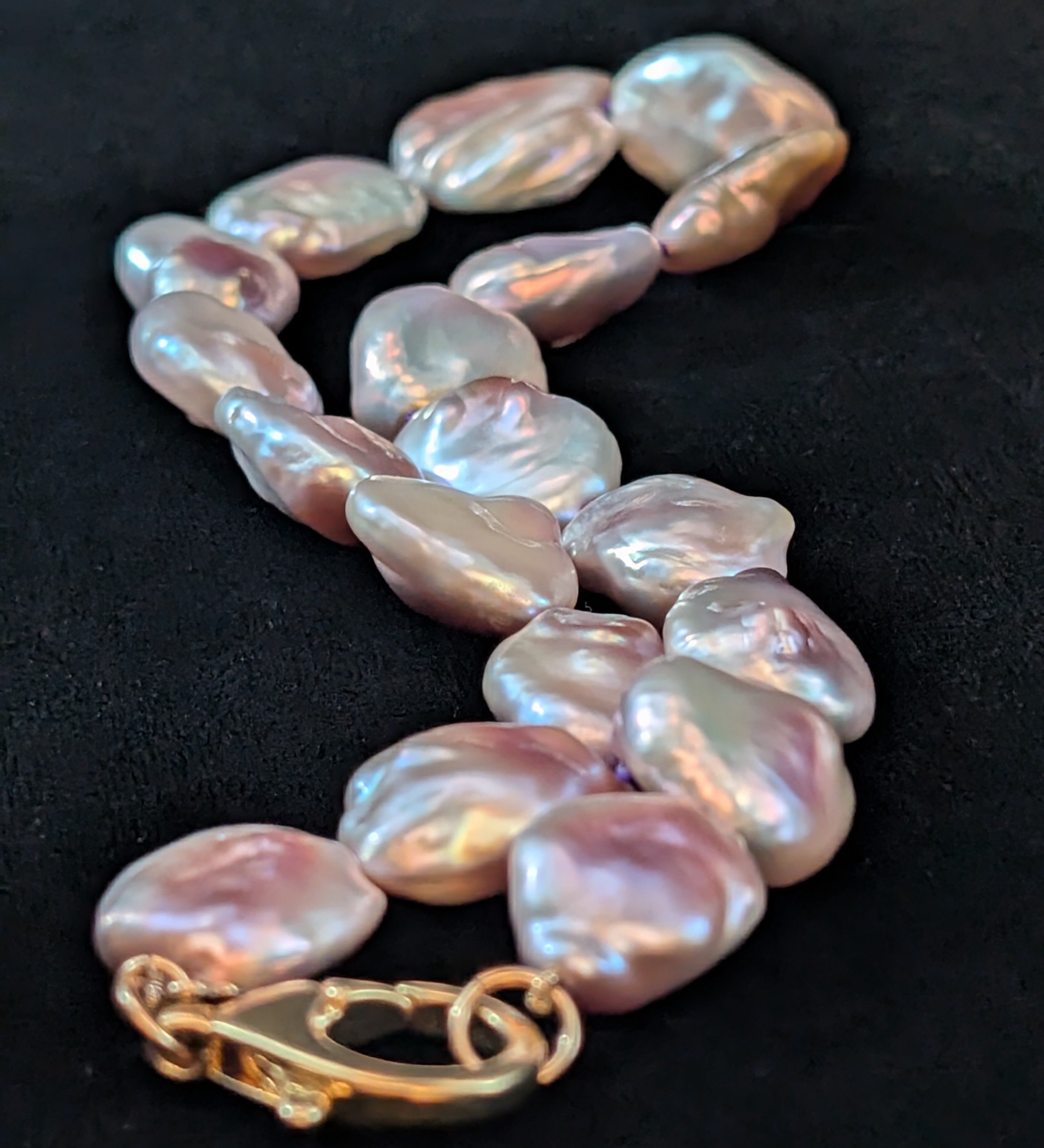 Large Keshi Pearl Necklace