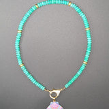 Chrysoprase necklace