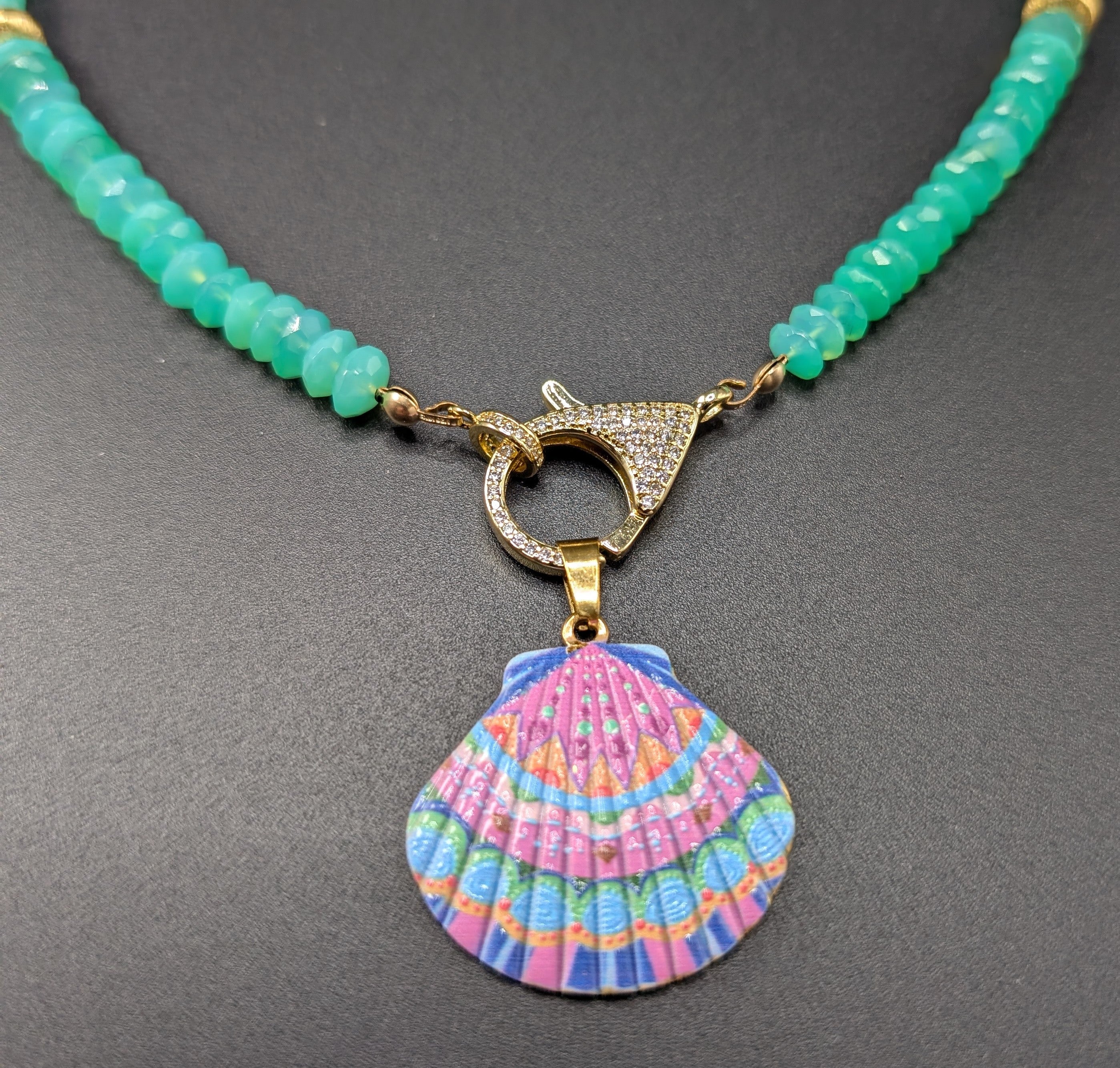 Chrysoprase necklace
