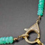 Chrysoprase necklace