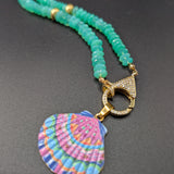 Chrysoprase necklace