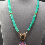 Chrysoprase necklace