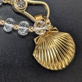 Rock crystal quartz necklace