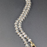 Rock crystal quartz necklace