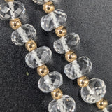Rock crystal quartz necklace