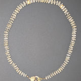 Citrine disc necklace