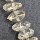 Citrine disc necklace