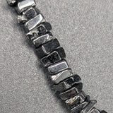 Black spinel and black opal necklace