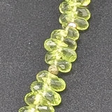 Peridot drop necklace