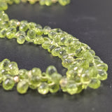 Peridot drop necklace
