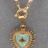 Turquoise and pearl necklace